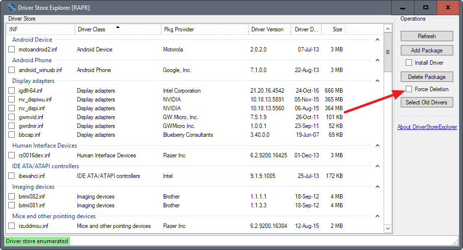 eliminar archivos en el repositorio de grabación manual en Windows 7